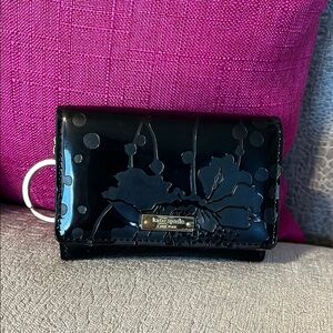 Kate Spade Black Floral Wallet